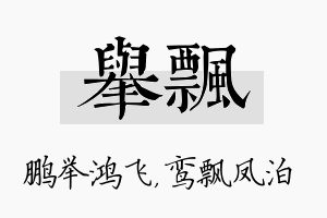 举飘名字的寓意及含义