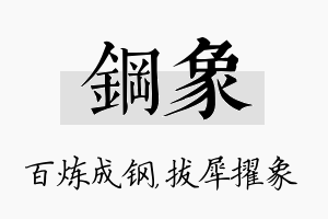 钢象名字的寓意及含义