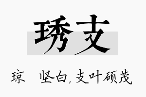 琇支名字的寓意及含义