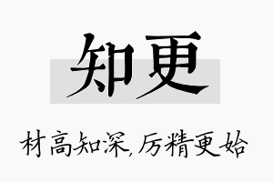 知更名字的寓意及含义