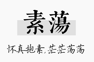 素荡名字的寓意及含义