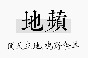 地苹名字的寓意及含义