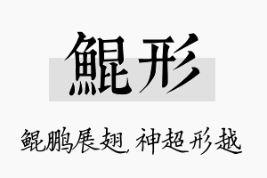 鲲形名字的寓意及含义