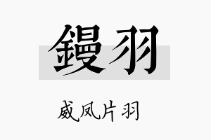 镘羽名字的寓意及含义