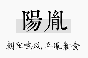 阳胤名字的寓意及含义