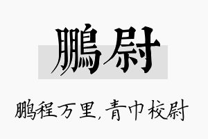 鹏尉名字的寓意及含义