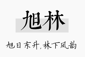 旭林名字的寓意及含义