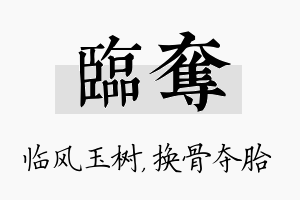 临夺名字的寓意及含义