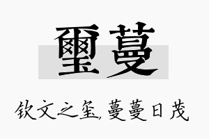 玺蔓名字的寓意及含义