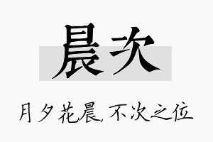 晨次名字的寓意及含义