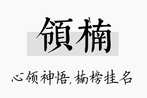 领楠名字的寓意及含义