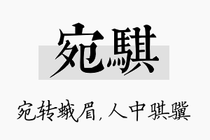 宛骐名字的寓意及含义