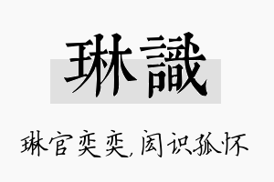 琳识名字的寓意及含义