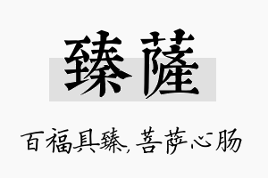 臻萨名字的寓意及含义