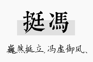 挺冯名字的寓意及含义