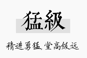 猛级名字的寓意及含义