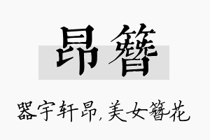 昂簪名字的寓意及含义