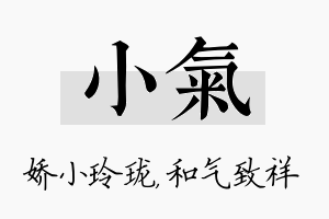 小气名字的寓意及含义