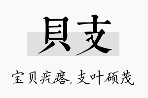 贝支名字的寓意及含义