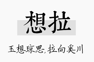 想拉名字的寓意及含义