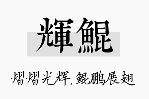 辉鲲名字的寓意及含义