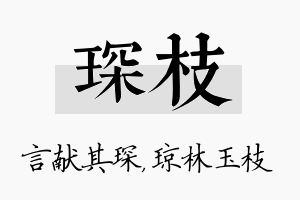 琛枝名字的寓意及含义