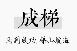 成梯名字的寓意及含义