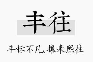 丰往名字的寓意及含义