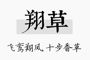 翔草名字的寓意及含义