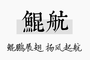 鲲航名字的寓意及含义