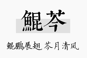 鲲芩名字的寓意及含义