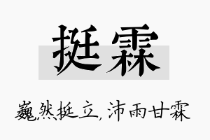 挺霖名字的寓意及含义