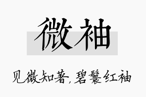 微袖名字的寓意及含义