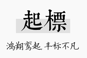 起标名字的寓意及含义