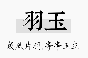 羽玉名字的寓意及含义