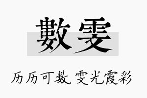 数雯名字的寓意及含义