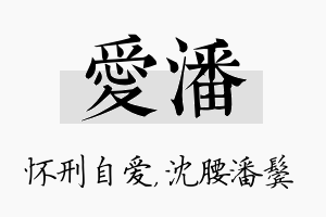 爱潘名字的寓意及含义