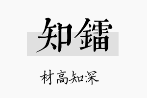 知镭名字的寓意及含义