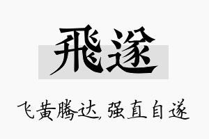 飞遂名字的寓意及含义