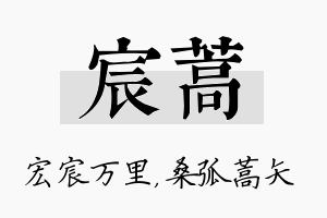 宸蒿名字的寓意及含义