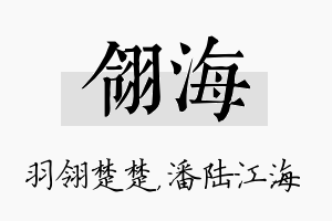 翎海名字的寓意及含义