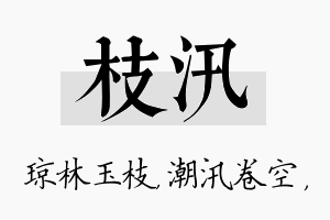 枝汛名字的寓意及含义