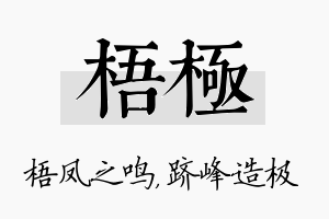 梧极名字的寓意及含义