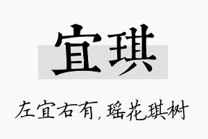 宜琪名字的寓意及含义