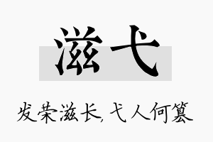 滋弋名字的寓意及含义