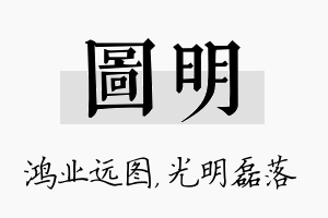 图明名字的寓意及含义