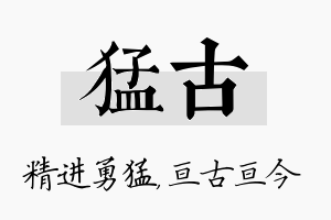 猛古名字的寓意及含义