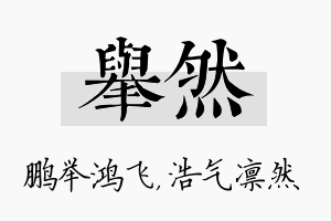 举然名字的寓意及含义