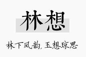 林想名字的寓意及含义