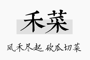 禾菜名字的寓意及含义